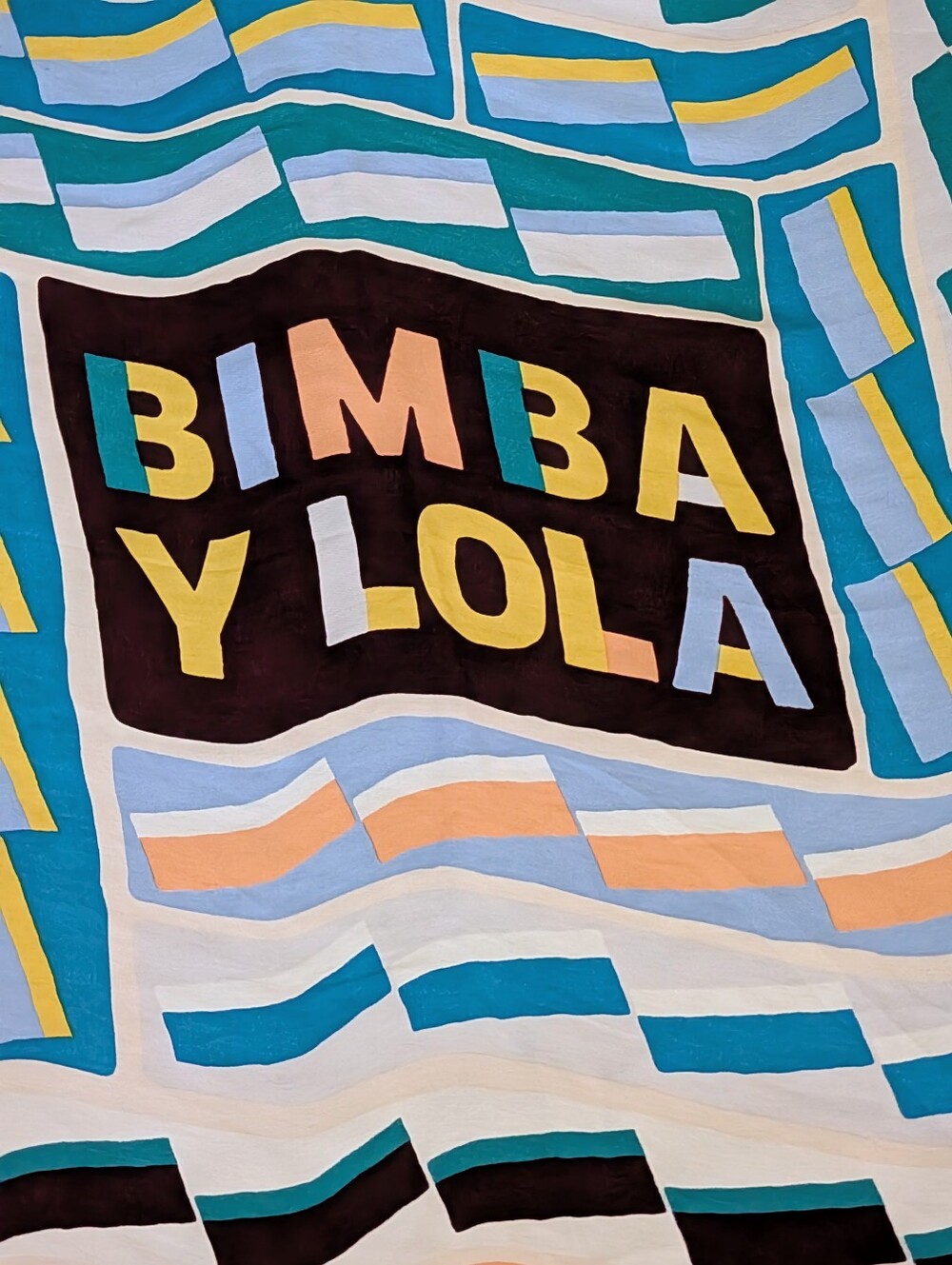 Bimba Y Lola Geometric Print colorful Scarf - Picture 2 of 2
